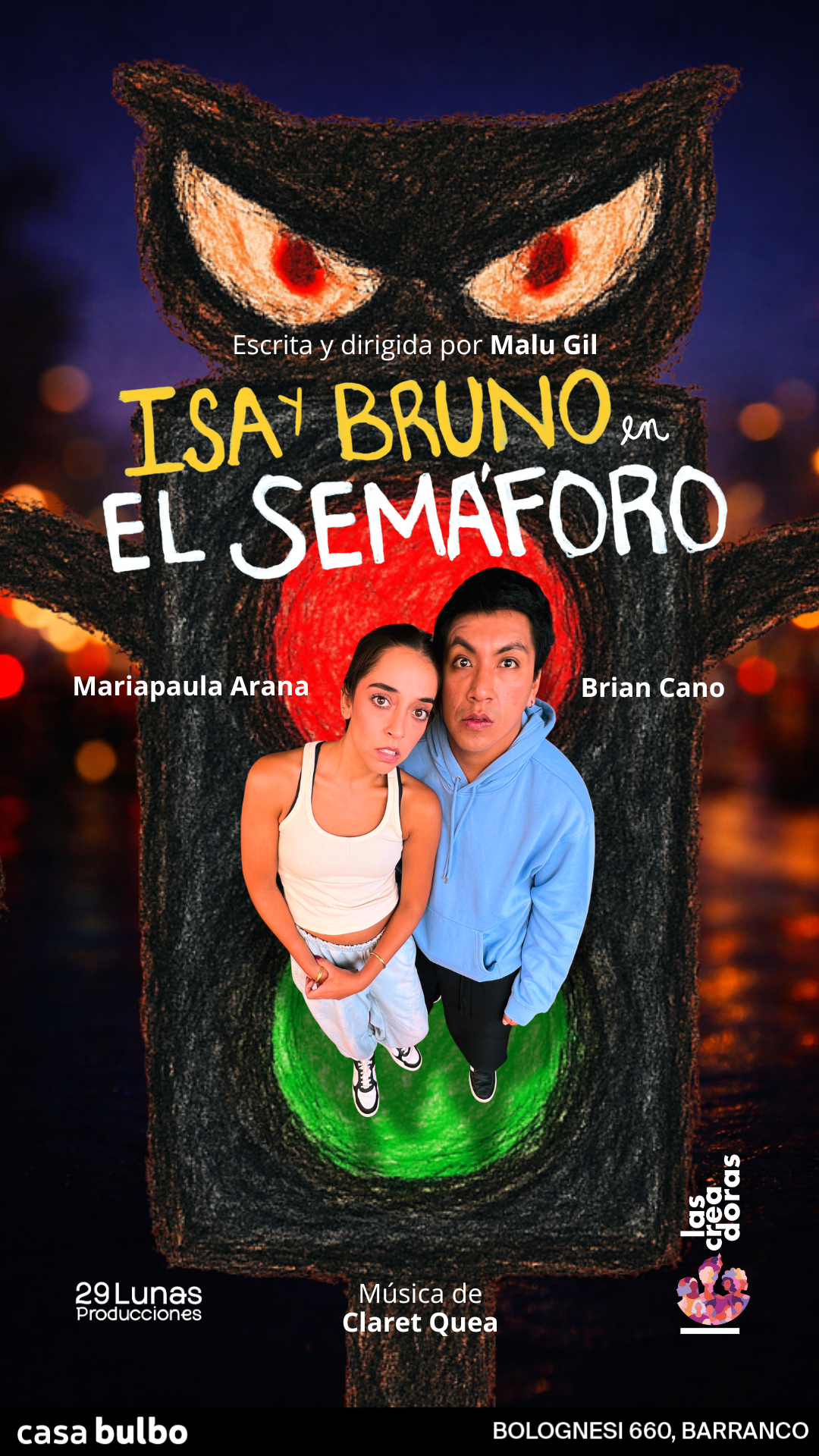ISA Y BRUNO EN EL SEMÁFORO