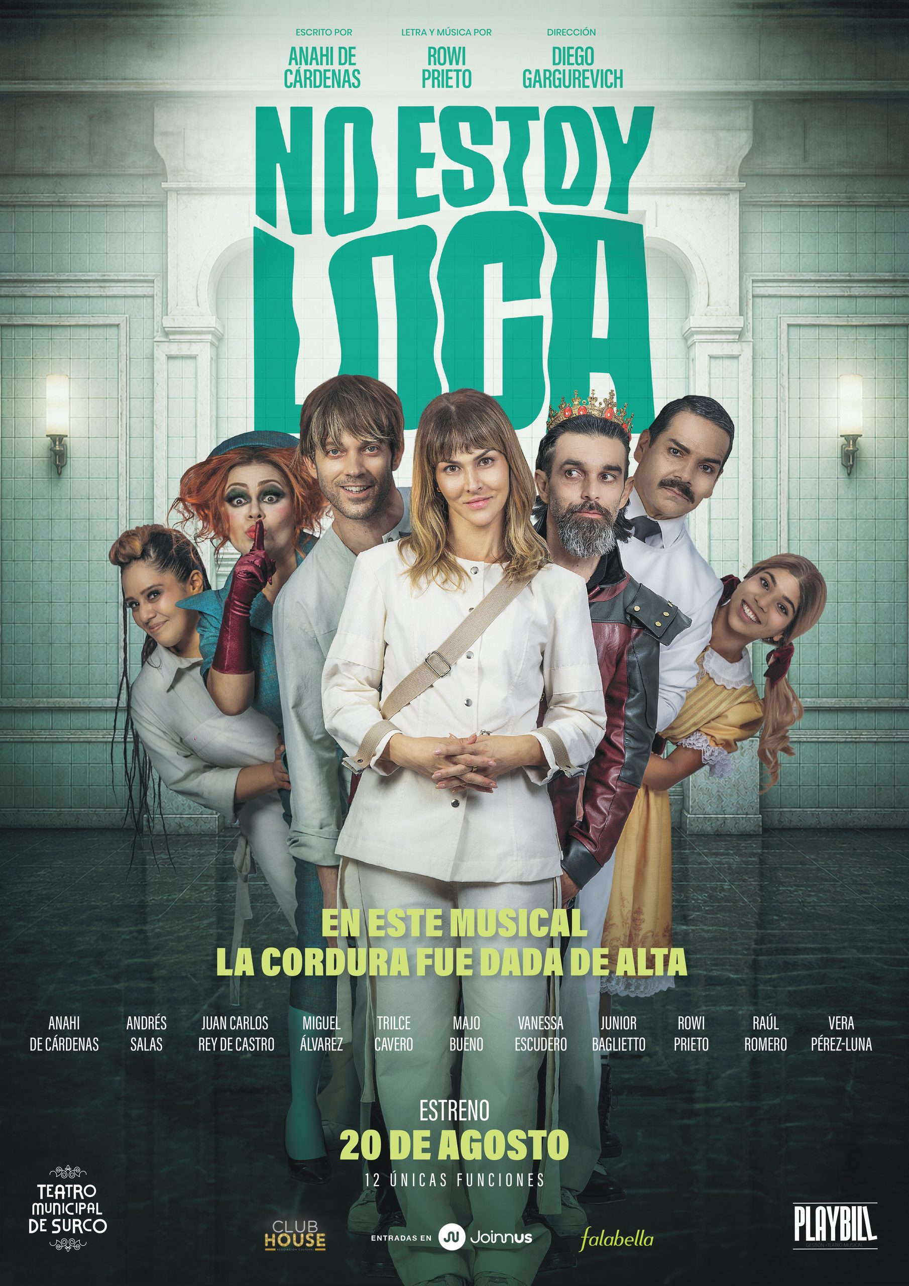 Nuevo espectáculo creado por Anahí de Cárdenas transforma un psiquiátrico en el escenario de una historia cargada de humor, emoción y música original