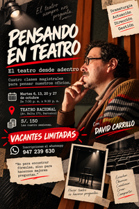 DAVID CARRILLO ABRE “PENSANDO EN TEATRO”, UN ESPACIO&hellip;