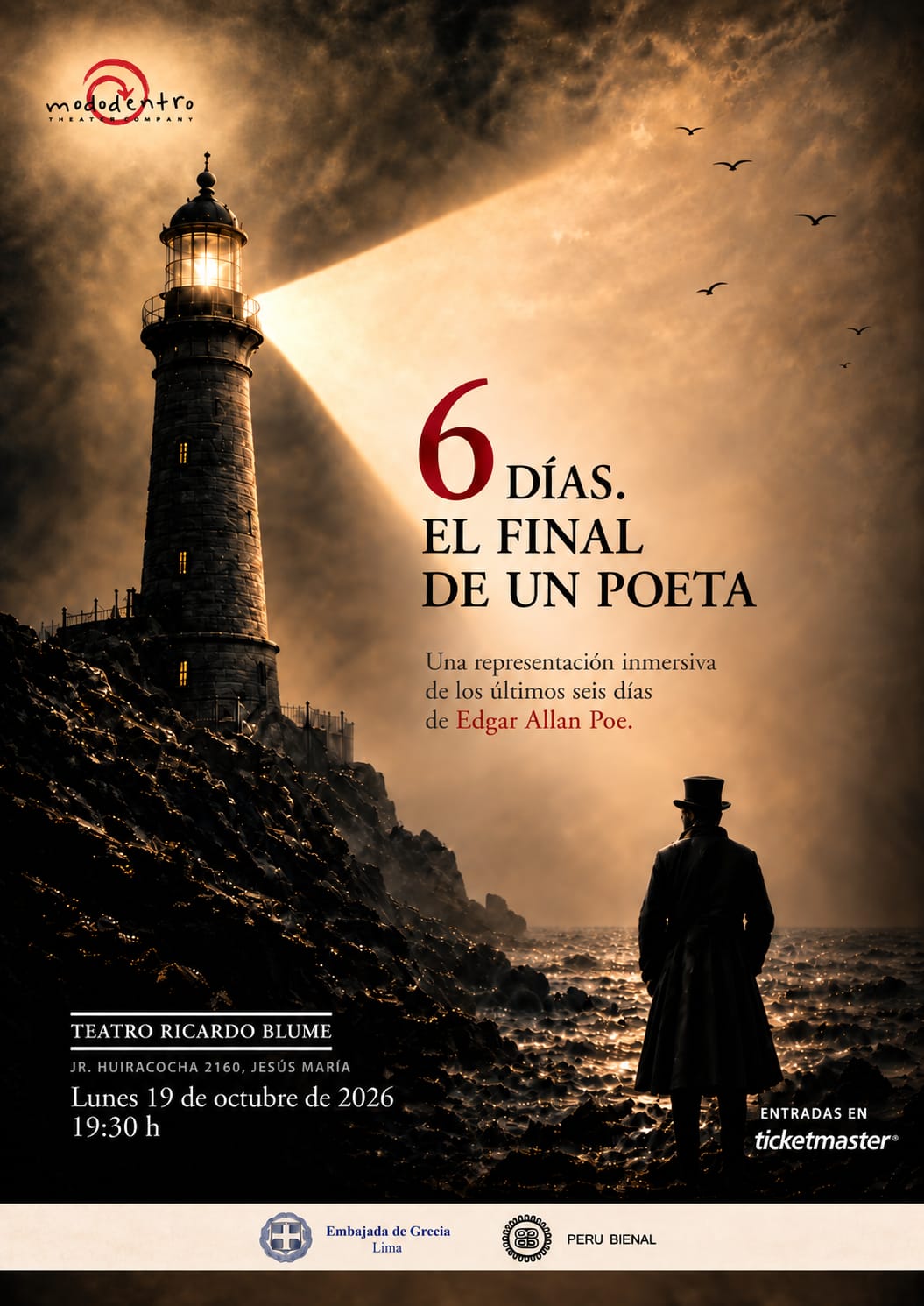 una propuesta teatral griega explora los últimos días de Edgar Allan Poe